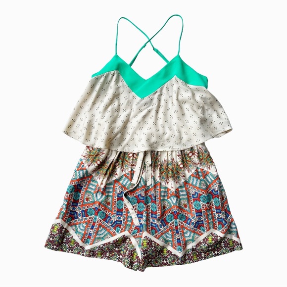 Anthropologie Elevenses Mintaka Romper Size 0 - Picture 1 of 8
